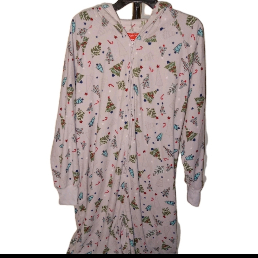 Macys Chritmas Hooded Fleece Onesisies Pjs 1X - Picture 8 of 9